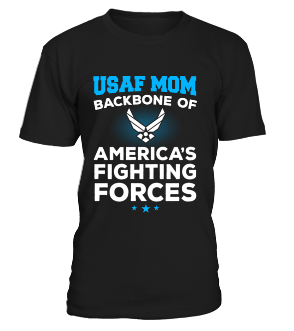 Air Force Mom Backbone T-shirts - MotherProud