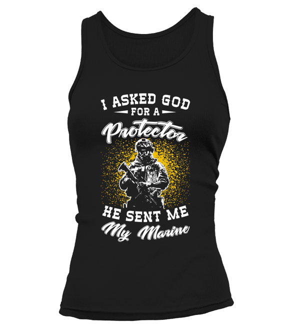Marine Mom Asked God T-shirts - MotherProud