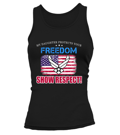 Air Force Mom Daughter Show Respect T-shirts - MotherProud