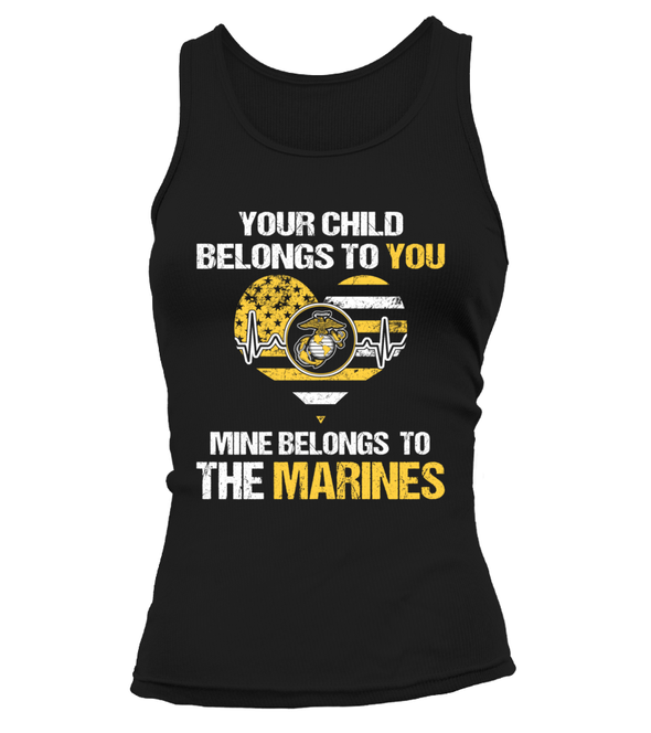 Marine Mom Belongs To T-shirts - MotherProud