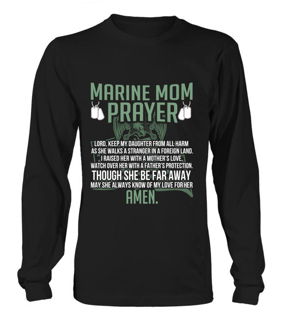 Marine Mom Prayer Daughter T-shirts - MotherProud