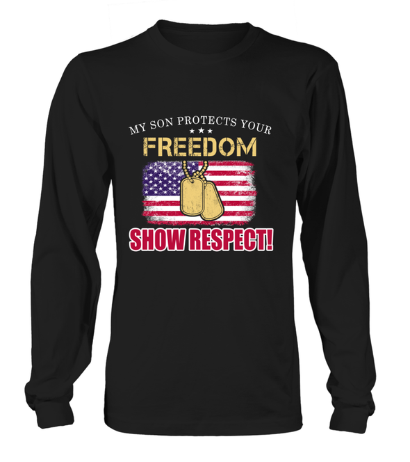 Army Mom Show Respect T-shirts - MotherProud