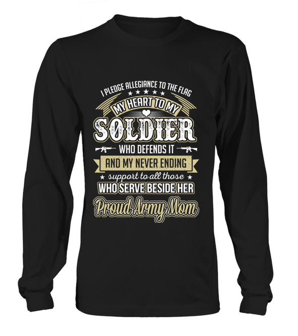 Army Mom Daughter Pledge Allegiance T-shirts - MotherProud