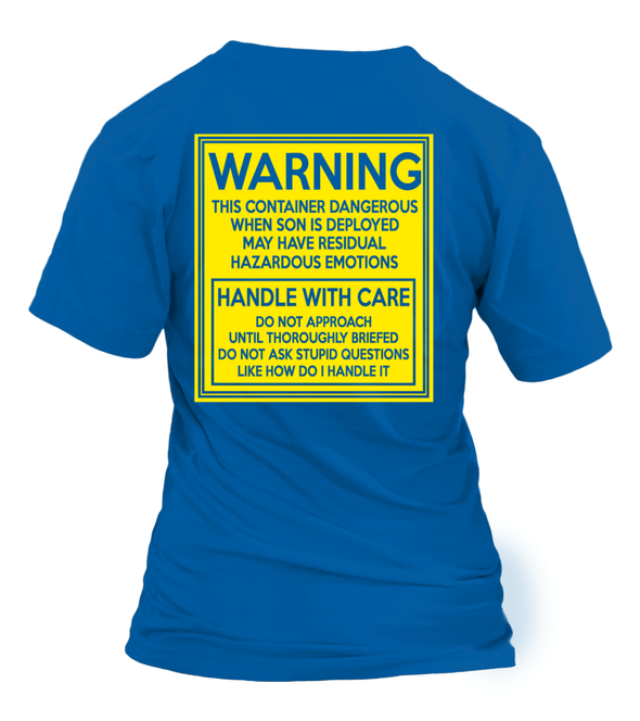 Marine Mom Handle With Care T-shirts - MotherProud