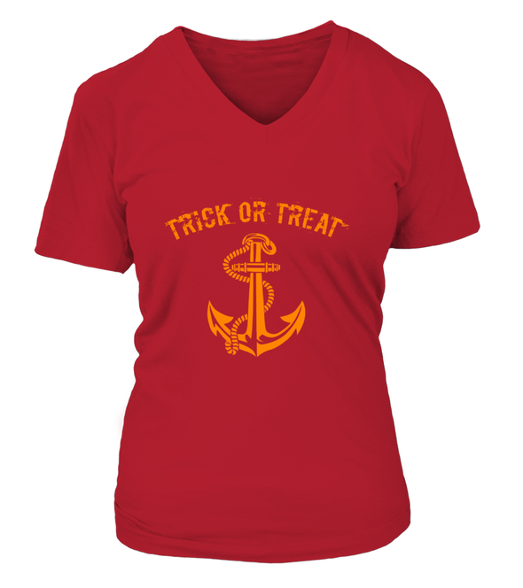 Navy Halloween Trick Or Treat T-shirts - MotherProud