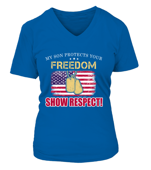 Army Mom Show Respect T-shirts - MotherProud