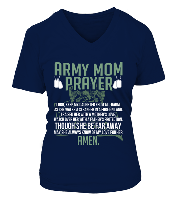 Army Mom Prayer Daughter T-shirts - MotherProud