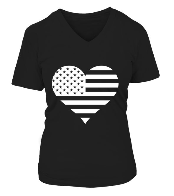 U.S America Heart Flag T-shirts - MotherProud