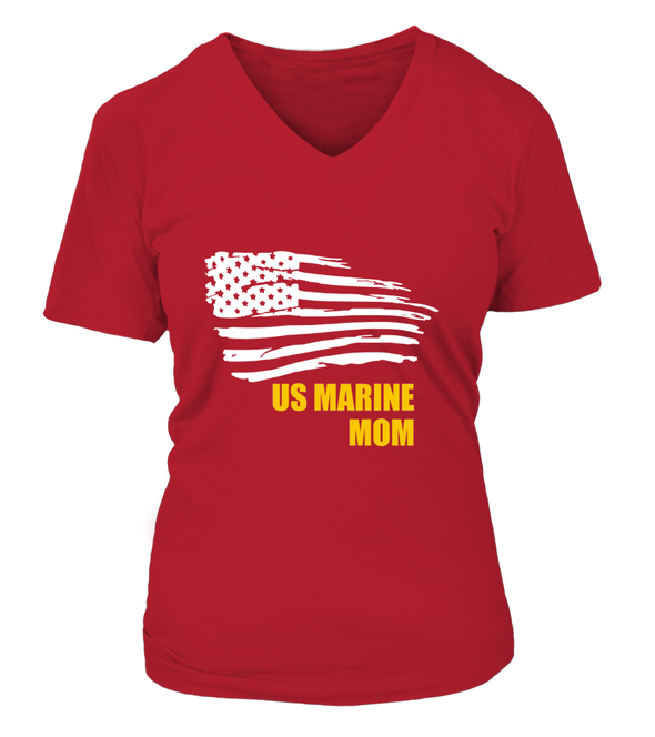 US Marine Mom Flying Flag T-shirts - MotherProud
