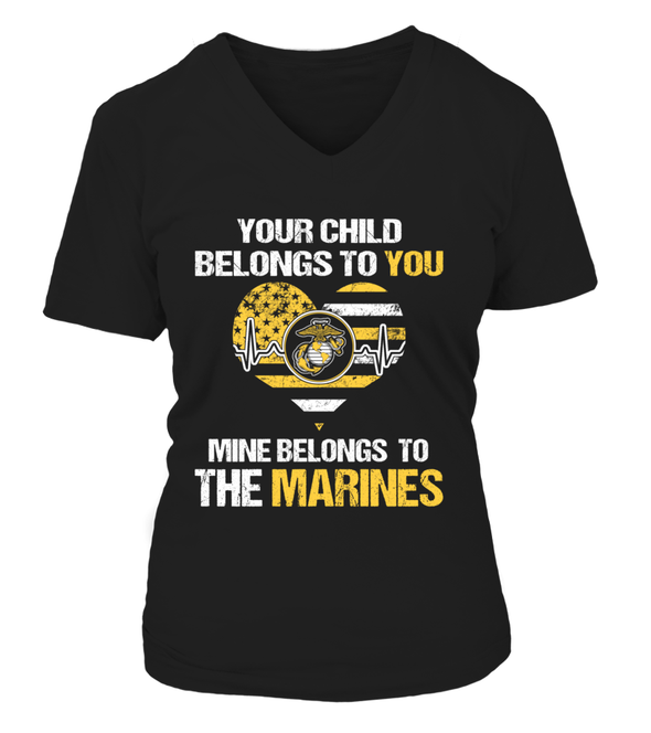 Marine Mom Belongs To T-shirts - MotherProud