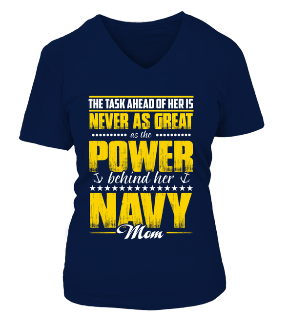 Navy Mom Daughter Power T-shirts - MotherProud