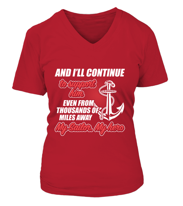 Navy Mom Thousands Of Miles T-shirts - MotherProud