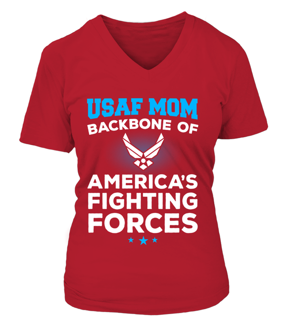 Air Force Mom Backbone T-shirts - MotherProud