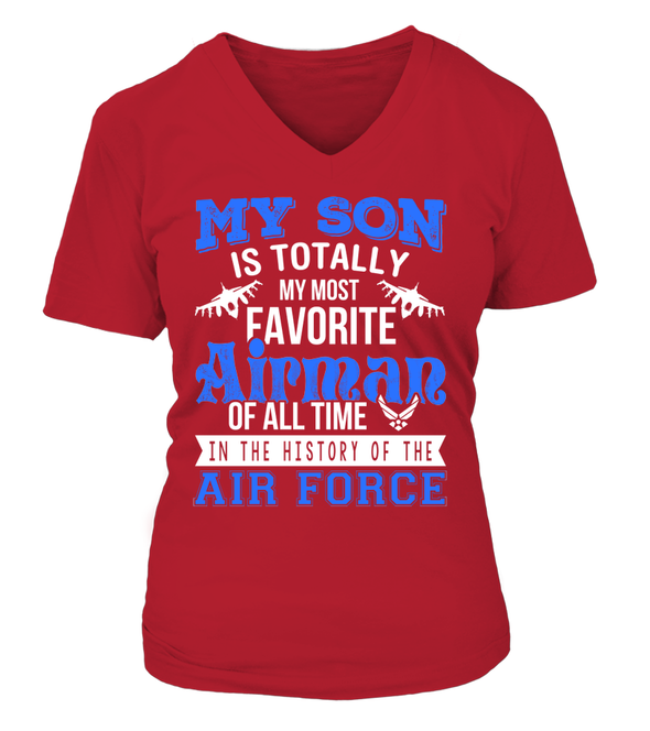 Air Force Mom My Favorite Airman Son T-shirts - MotherProud