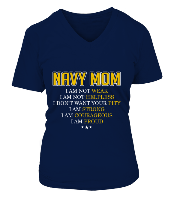Navy Mom I Am Proud T-shirts - MotherProud