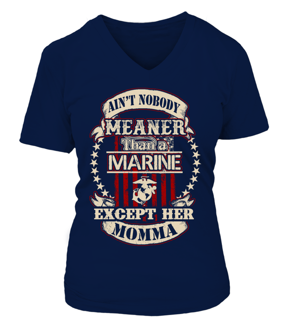 Marine Mom Daughter Meaner T-shirts - MotherProud