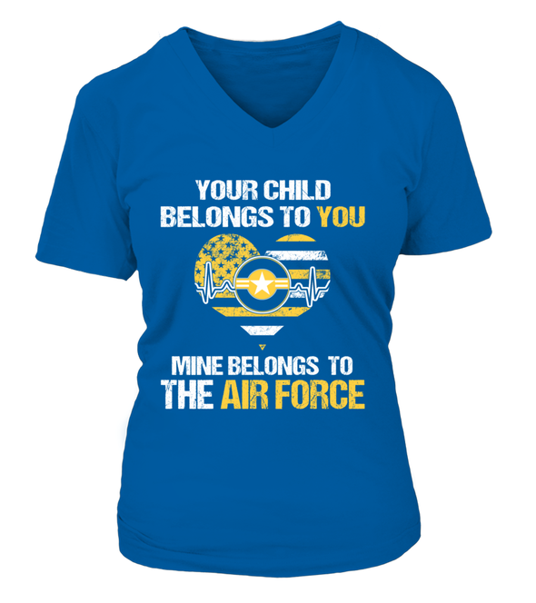 Air Force Mom Belongs To T-shirts - MotherProud