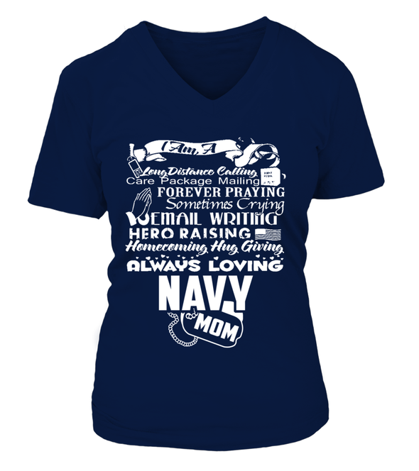 Navy Mom Always Loving T-shirts - MotherProud