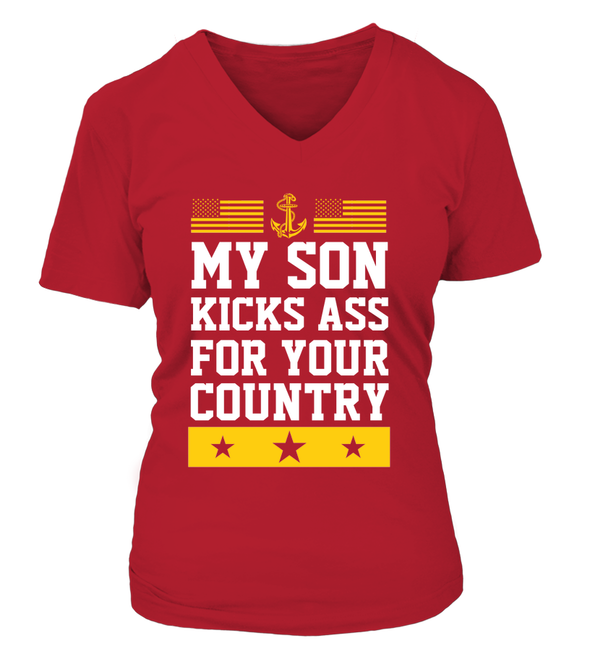 Navy Son Kicks Ass T-shirts - MotherProud