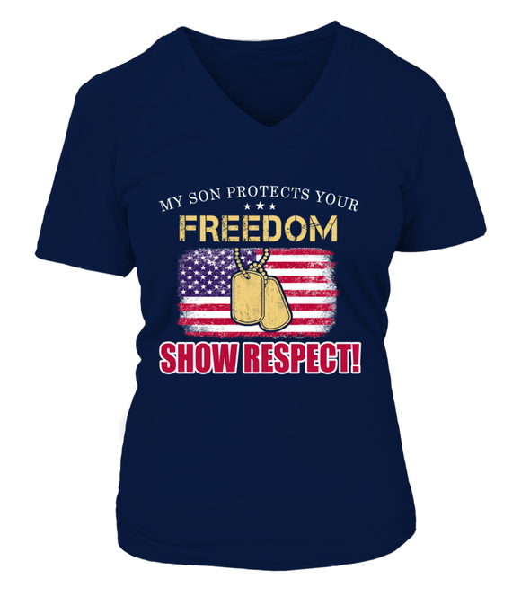 Army Mom Show Respect T-shirts - MotherProud