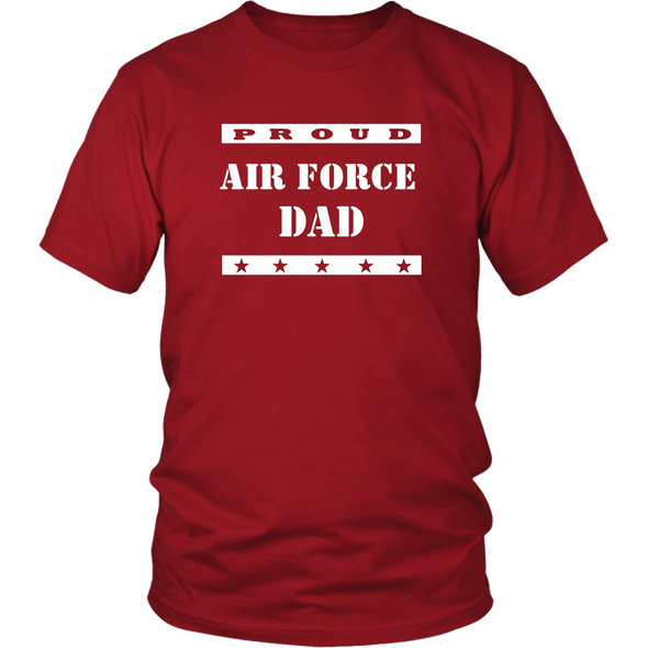 Mens Mens Proud Air Force Dad T Shirt USA Patriotic Military Tee - MotherProud