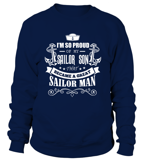 Navy Mom - Became A Great Man T-shirts - MotherProud