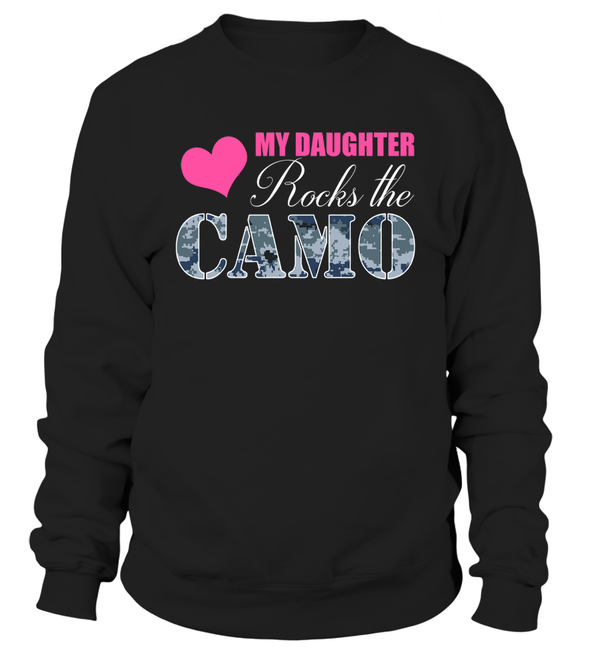 Navy Mom Daughter Rocks Camo T-shirts - MotherProud