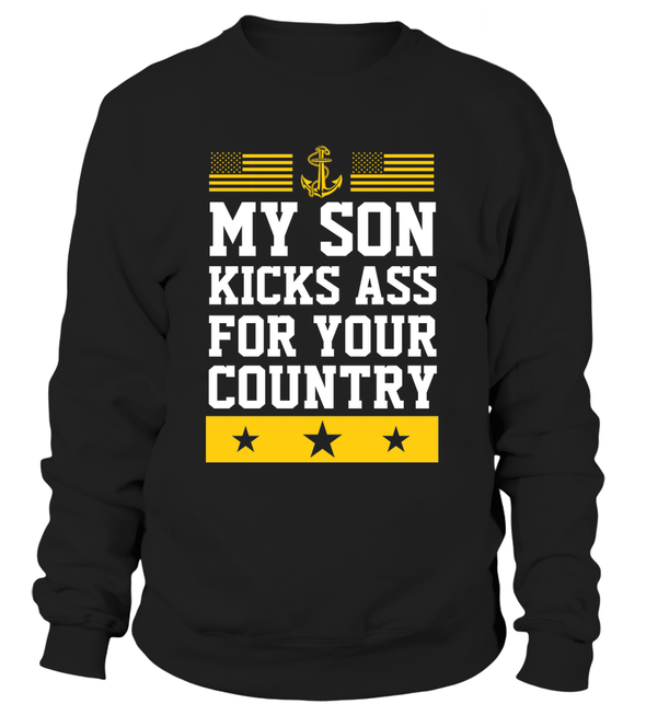Navy Son Kicks Ass T-shirts - MotherProud
