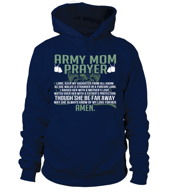 Army Mom Prayer Daughter T-shirts - MotherProud