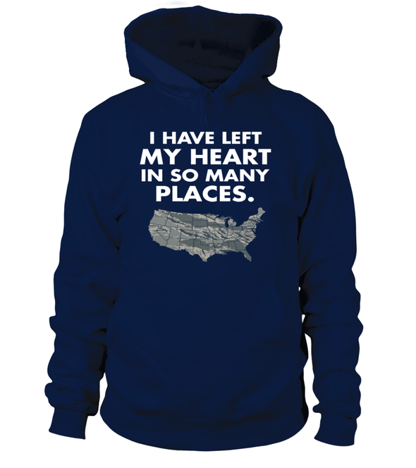 Air Force Mom Heart Many Places T-shirts - MotherProud