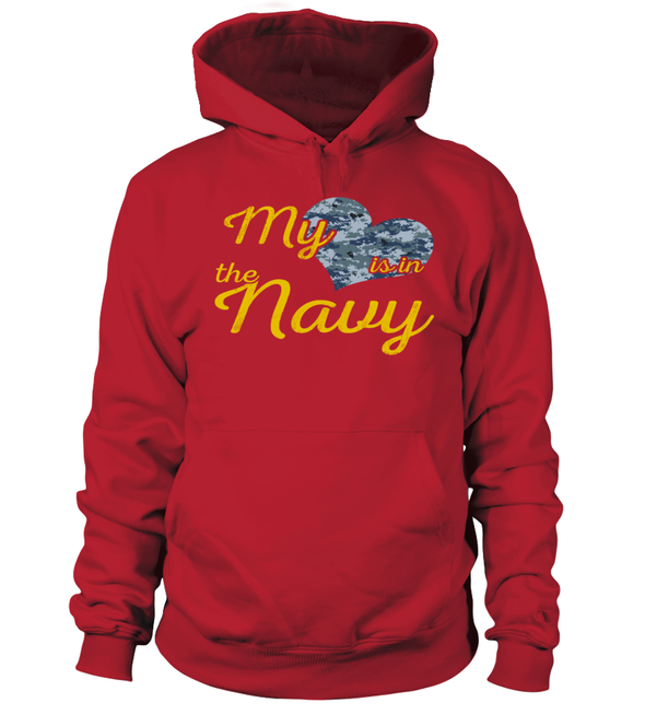 Navy Mom My Heart Camo T-shirts - MotherProud