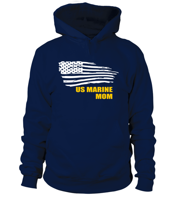US Marine Mom Flying Flag T-shirts - MotherProud