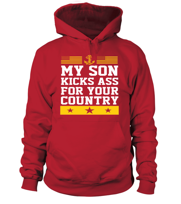 Navy Son Kicks Ass T-shirts - MotherProud