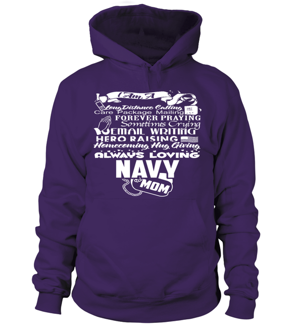 Navy Mom Always Loving T-shirts - MotherProud