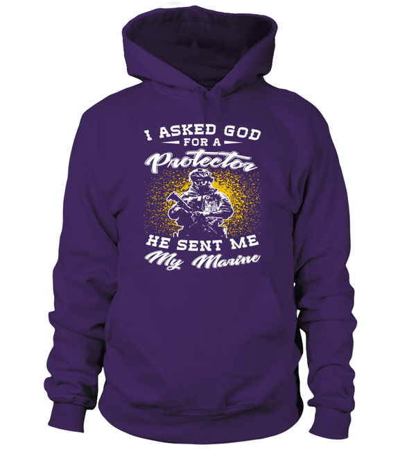 Marine Mom Asked God T-shirts - MotherProud