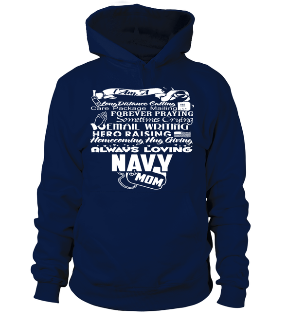 Navy Mom Always Loving T-shirts - MotherProud