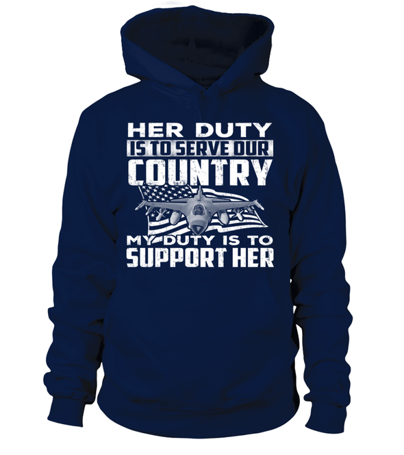 Air Force Mom Her Duty Daughter T-shirts - MotherProud