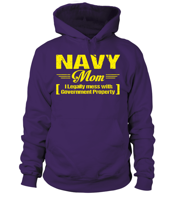 Navy Mom Legally Mess T-shirts - MotherProud