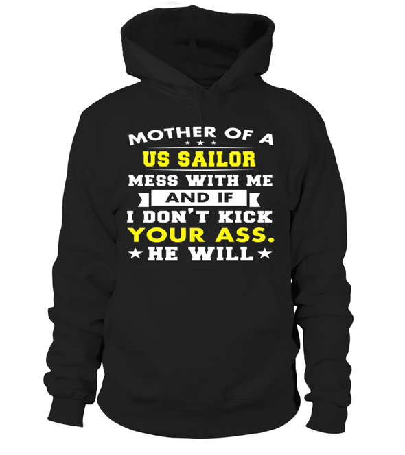 Navy Mom Kick Ass T-shirts - MotherProud