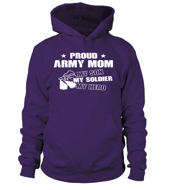 Army Mom My Son Soldier Hero T-shirts - MotherProud