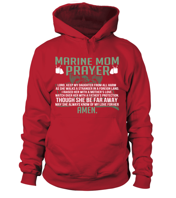 Marine Mom Prayer Daughter T-shirts - MotherProud