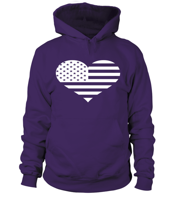 U.S America Heart Flag T-shirts - MotherProud