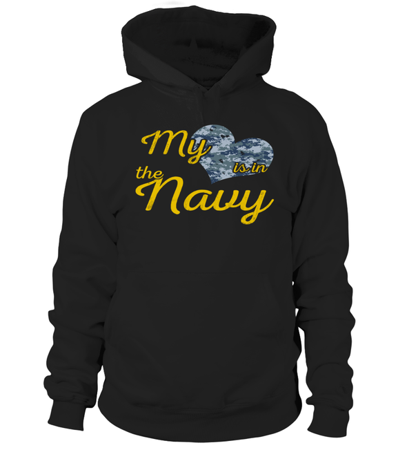 Navy Mom My Heart Camo T-shirts - MotherProud