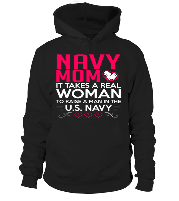 Navy Mom It Takes T-shirts - MotherProud