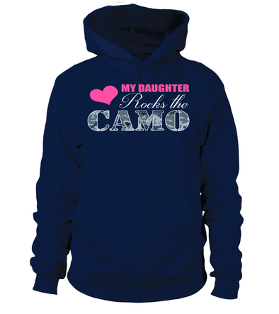 Navy Mom Daughter Rocks Camo T-shirts - MotherProud