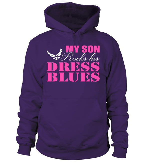 Air Force Mom Rocks Dress Blues T-shirts - MotherProud