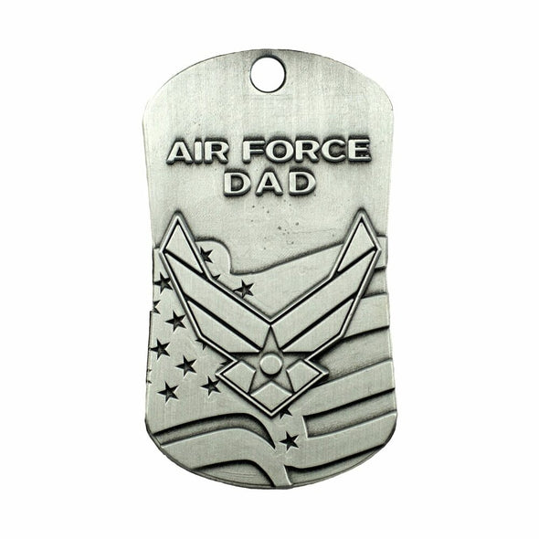Air Force Mom Dad Dog Tag Necklace-Isaiah