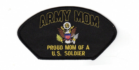 Proud Army Mom OF A U.S. SOLDIER EMBROIDERED PATCH - MotherProud