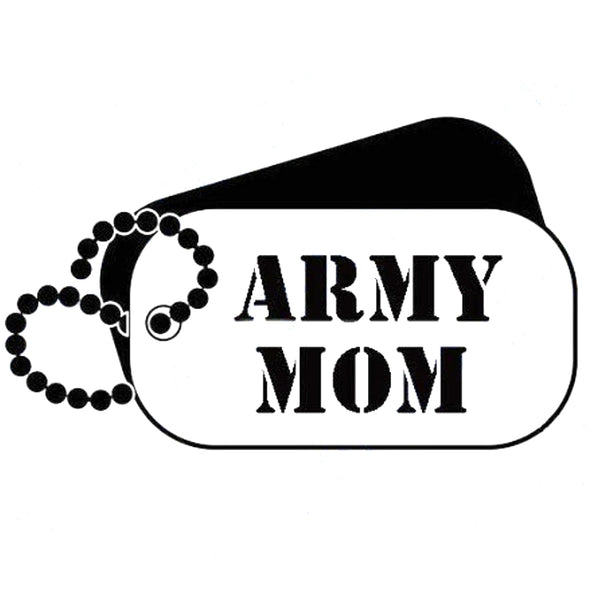 Army MOM Tags Vinyl DECAL
