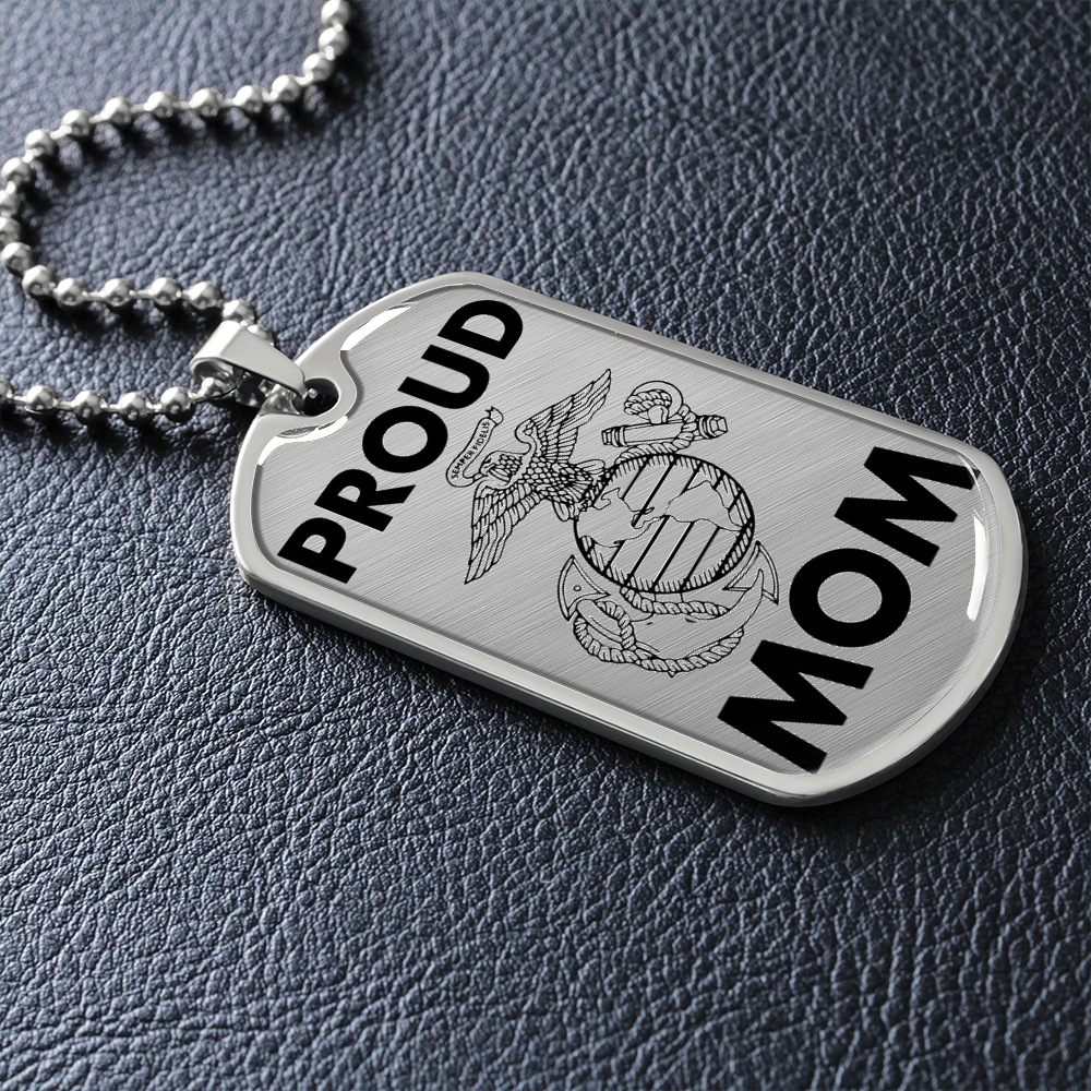 Proud Marine Mom Stainless Steel Dog Tags – MotherProud